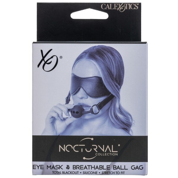 Nocturnal Collection Eye Mask and Breathable Ball Gag 4
